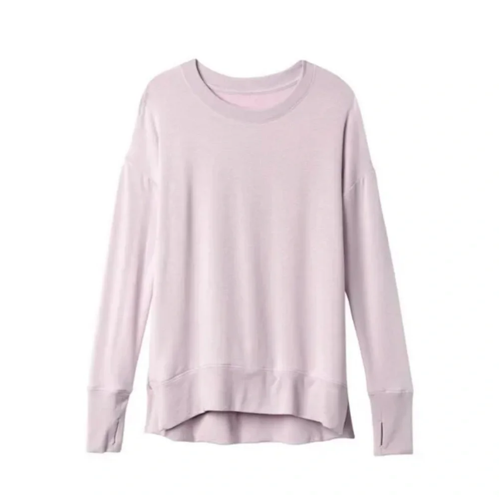 ATHLETA LILAC COASTER LUXE SWEATSHIRT - Picture 4 of 8